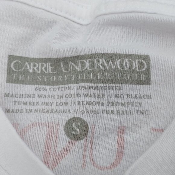Carrie Underwood Storyteller T-Shirt Cut off Tank Women's Size Small OFFICIAL - Picture 3 of 5